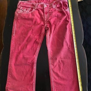 RED TRUE RELIGION JEANS | W38 L34 INCH